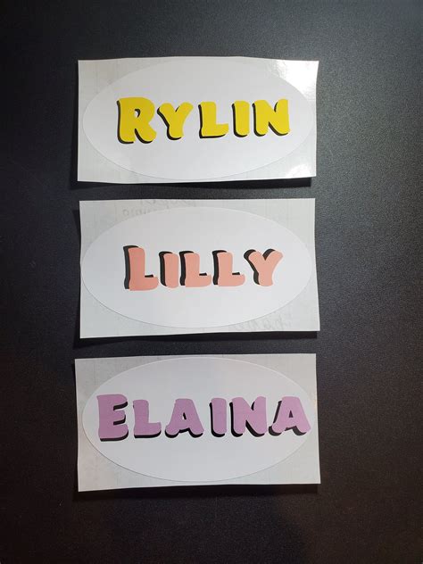 Custom Stickers Personalized Name And Design Etsy