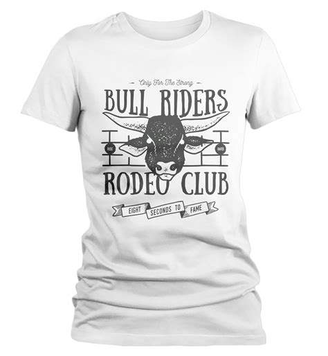 Womens Rodeo T Shirt Bull Rider Shirts Western Graphic Etsy