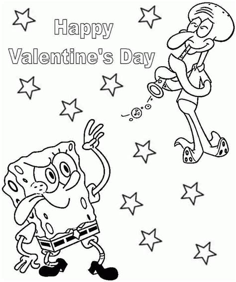 50 valentine day coloring pages for kids | free coloring pages 2019. Spongebob Valentine Coloring Pages - Coloring Home