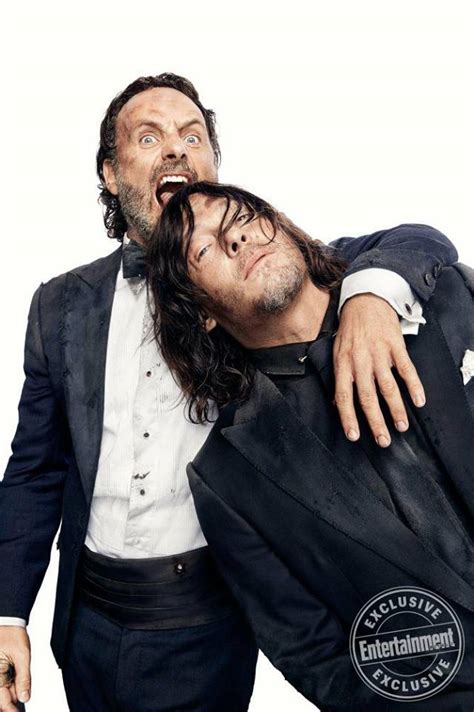 ew dead and loving it ~ norman reedus and andrew lincoln the walking dead photo 40718425
