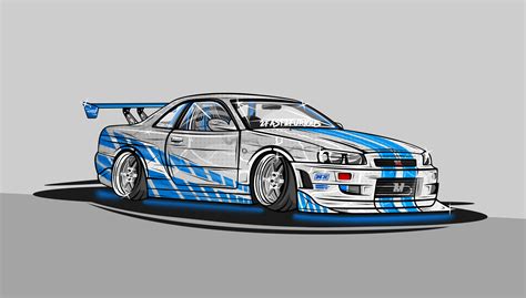 how to draw fast and furious cars step by step