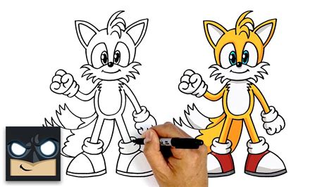 How To Draw Miles Tails Prower Sonic The Hedgehog Youtube