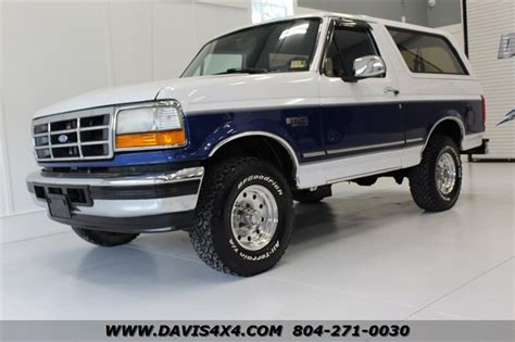 1996 Ford Bronco Xlt 4x4 Obs Classic Sold