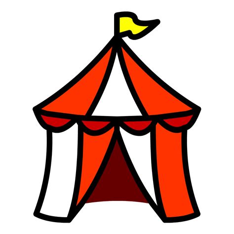 Circus Tent Silhouette Png Tent Circus Free Vector Circus Tent