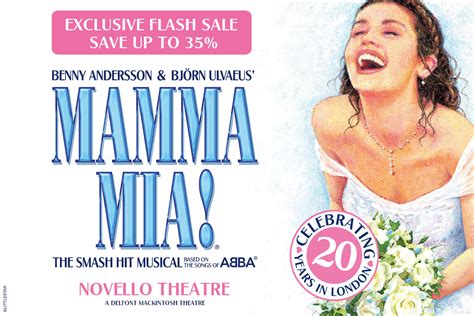Flash Sale Save Up To 35 On Mamma Mia Tickets With Encore Tickets Silversurfers