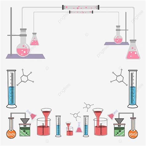 Chemical Instruments PNG Image Bright Chemical Instrument Medicament Border Instrument