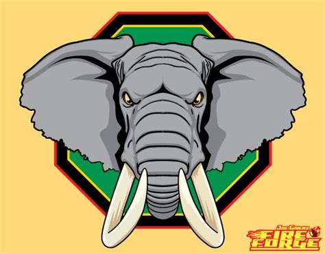 Free African Elephant Head Vector Graphics Gajah Desain