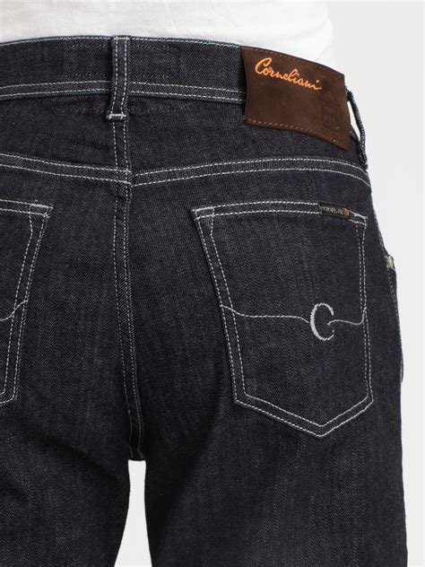 Lyst Corneliani Five Pocket Luxury Denim Jeans In Blue For Men