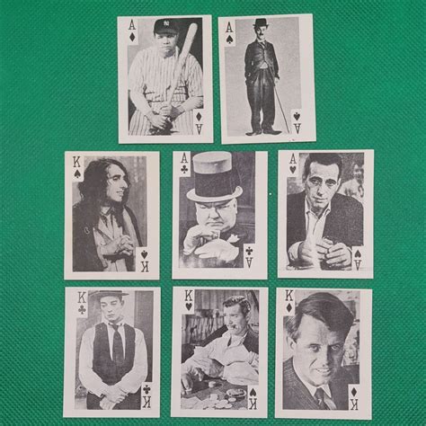 Vintage Globe Imports Movie Star Celebrity Playing Cards Set