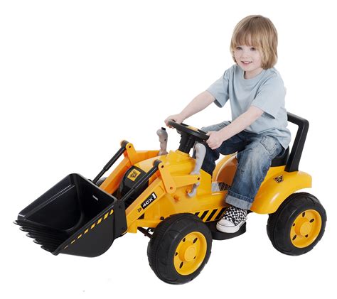 Childrens Ride On Digger Tractor Kids Battery Operated Sit Toy Tracktor