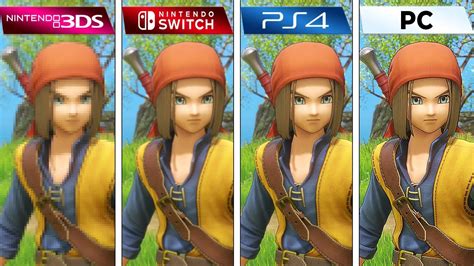 Dragon Quest Xi 2017 3ds Vs Switch Vs Ps4 Vs Pc Graphics Comparison