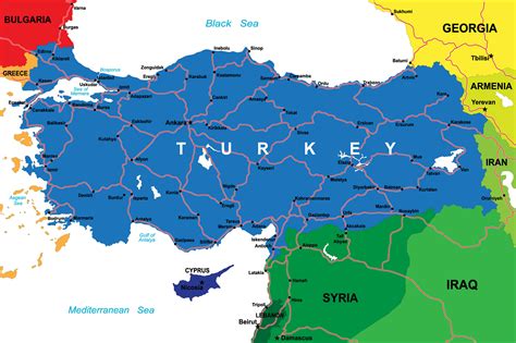 Turkey Road Map Turkey Physical Political Maps Of The City Bank2home
