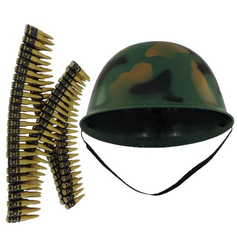 Buy Childs Camo Army Soldier Combat Costume Helmet With Bullet Belt