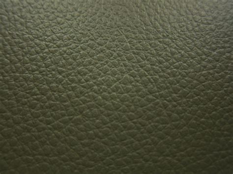 Faux Leather Dark Olive Green Fabric In Cow Leather Pattern Vegan