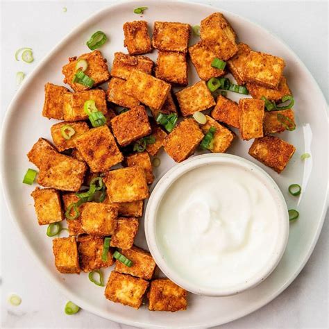 Super Crispy Tofu Air Fried Or Oven Baked Healthful Blondie
