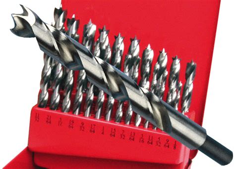 Woodtek™ 120 332 High Speed Brad Point Drill Bit Set 25 Piece