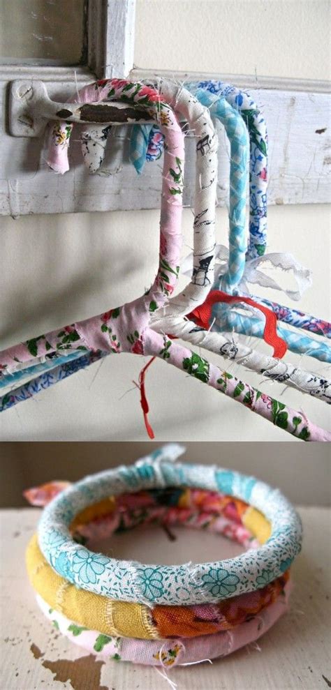 Ten Things Fabric Covered Hangers Crafts Diy Tutorial