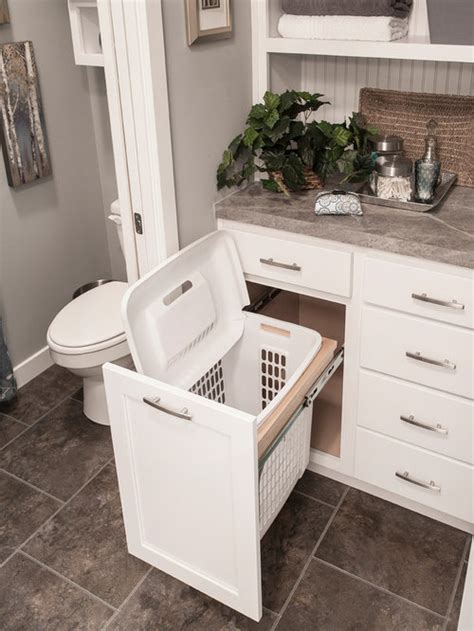 It makes so much sense! Built-In Laundry Hamper Home Design Ideas, Renovations ...