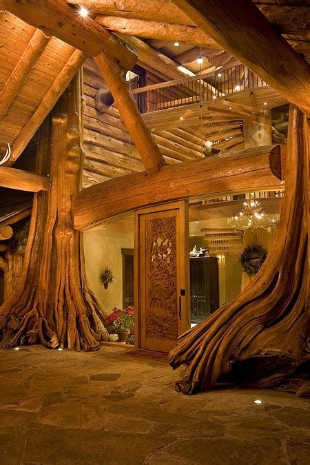 Log Cabins The Exquisite Tree Trunks The Intricately Carved
