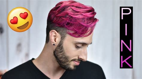 🦄 Multi Shade Pink Hair 🦄 Cut And Color Session Mens Hair 2019 Youtube