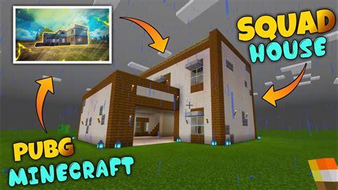 Building Squad House In Minecraft Pubg Mobile Building In Minecraft