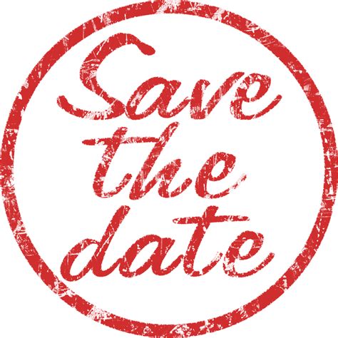 Stamp Save The Date Red · Free Image On Pixabay