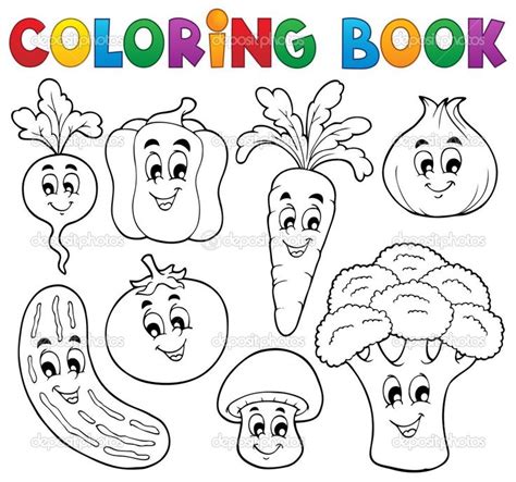 Verduras Para Colorear Preescolar Páginas Para Colorear