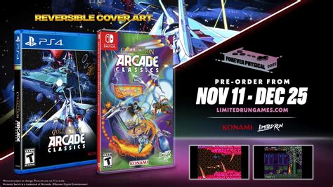 Konami Arcade Classics Anniversary Collection Switch Physical Editions