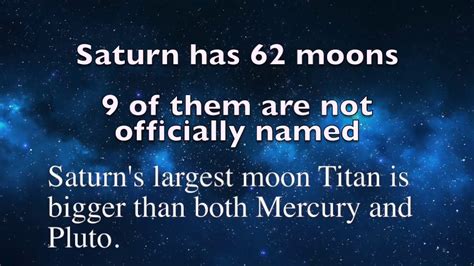 How Many Moons Does Saturn Have Answer Youtube