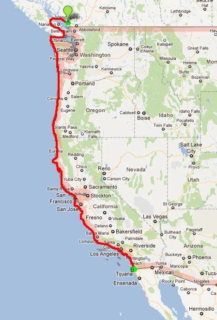 Will Be Cycling The Pacific Coast Highway From Vancouver To Tijuana