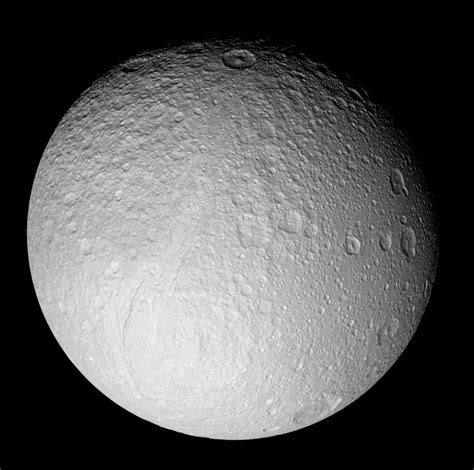 Tethys In Full View Nasa Cassini Saturn Mission Images