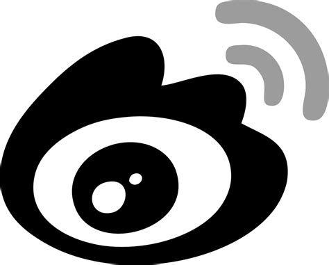 sina weibo icon logo black and white brands logos