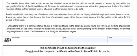 How To Get A Resale Certificate In Texas Step By Step Business