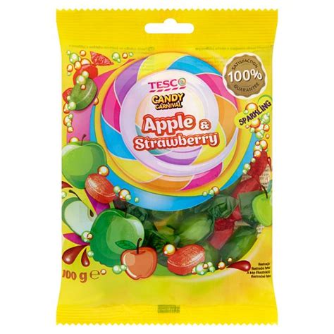 Tesco Candy Carnival Apple And Strawberry Flavoured Candies With