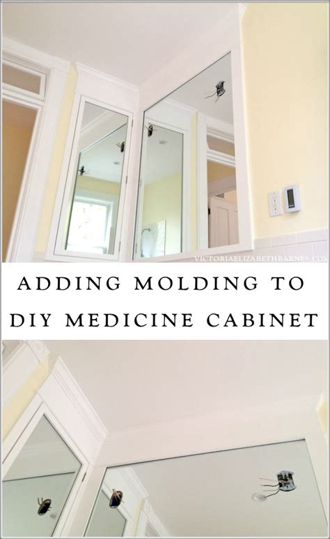 Framing Out The Medicine Cabinet Sconces Crown Molding Happiness