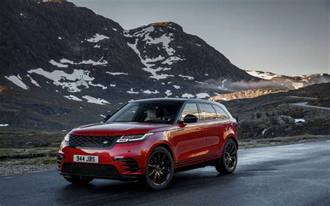 Download Wallpapers Land Rover Range Rover Velar R Dynamic D300 Red