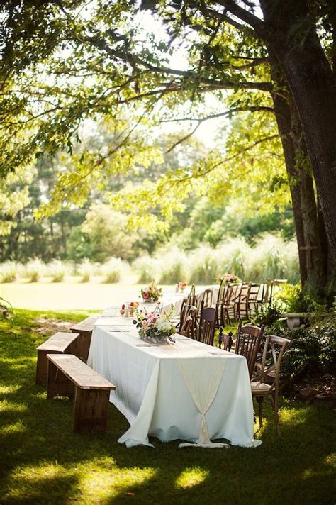 Guest Tables From A First Birthday Garden Party Via Karas Party Ideas