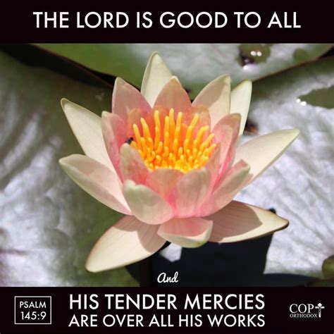 The Lord Is Good To All And His Tender Mercies Are Over All His Works