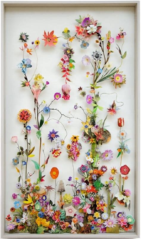 Flower Collages By Anne Ten Donkelaar Pressed