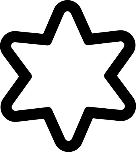 Star Of Six Points Outline Svg Png Icon Free Download 54933