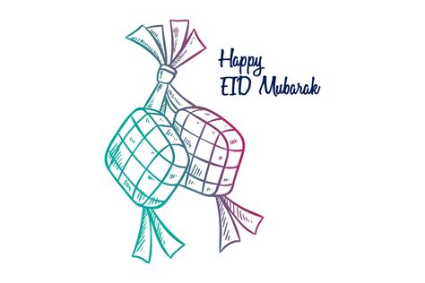 Ketupat For Eid Mubarak Or Idul Fitri Graphic By Padmasanjaya