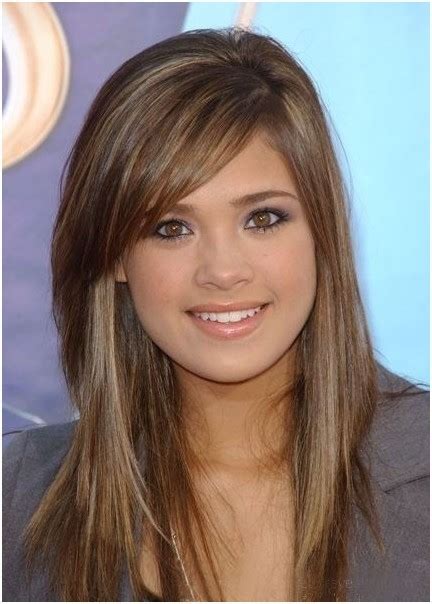 See our favorite celebrity bangs of all time, here. Light Brown Hair with Side Bangs: Long Hairstyles ...