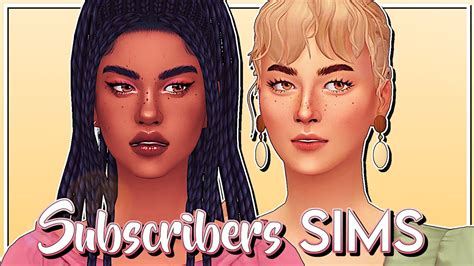 The Sims 4 Making Over My Subscribers Sims 6 ⭐️ Cas And Lookbook