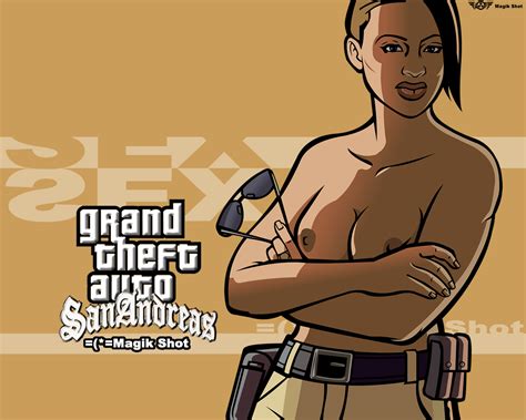 Rule 34 Barbara Schternvart Breasts Glasses Grand Theft Auto Grand Theft Auto San Andreas