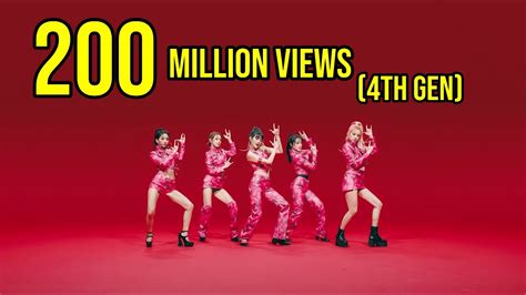 Top 15 Fastest 4th Gen Music Videos To Reach 200 Million Views Youtube