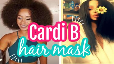 cardi b hair mask hair mask for hair growth recipe youtube