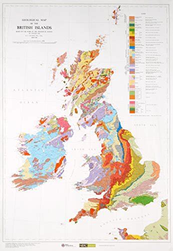 Geological Map Of The British Islands New Sheet Map Flat