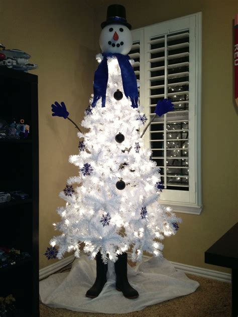 My snowman tree :) | Snowman tree, Snowman, Christmas