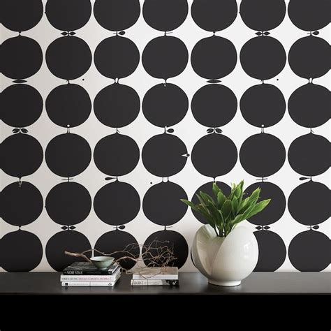 Brewster Wallcovering Wall Vision 57 Sq Ft Black Non Woven Geometric