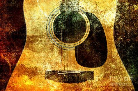 The Edgy Abstract Guitar Digital Art By Andee Design
